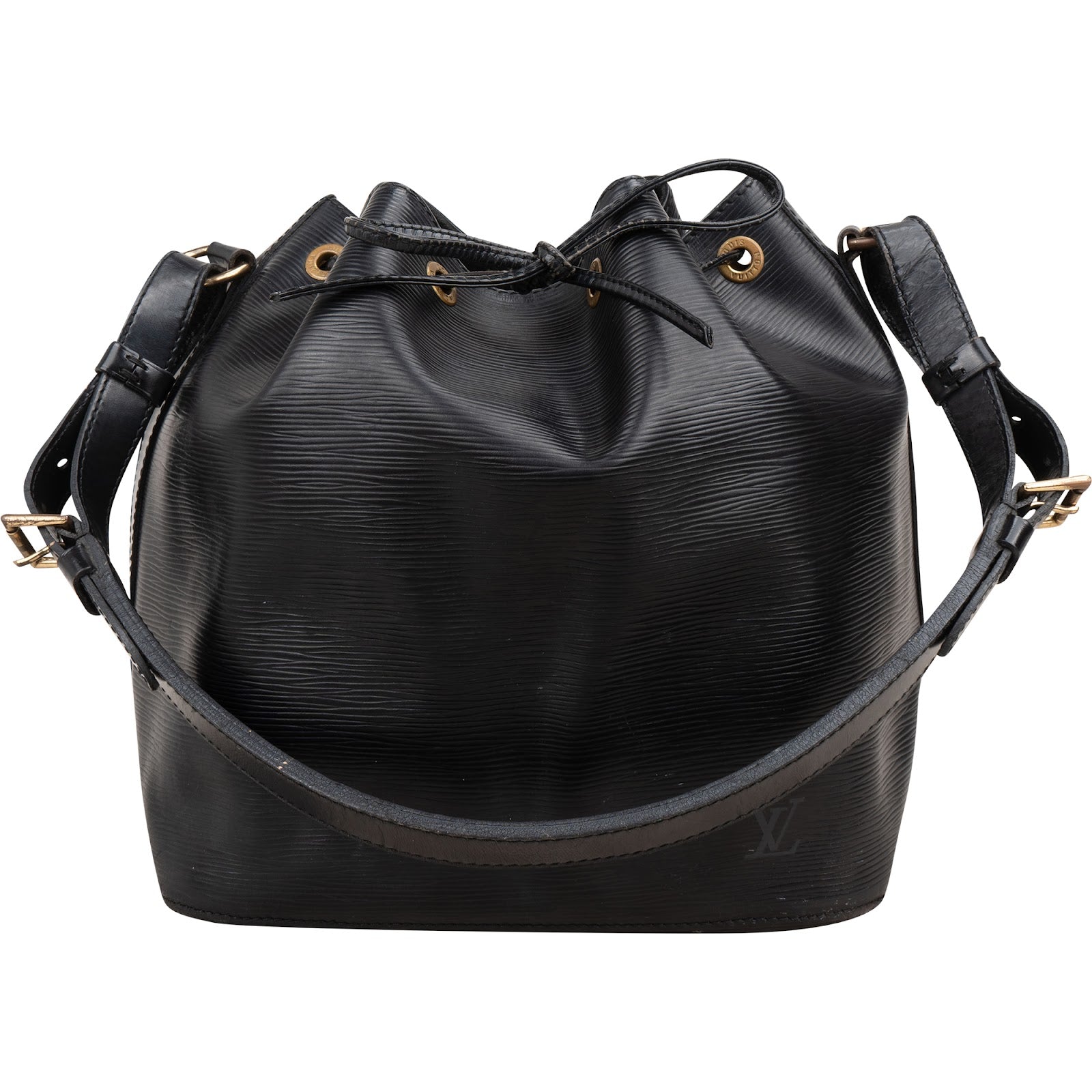 Louis Vuitton Noir Epi Leather Sac Noe Petit Shoulder Bag