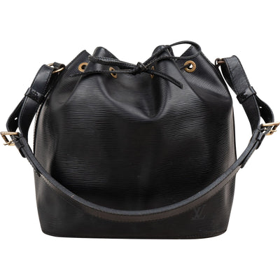 Louis Vuitton Noir Epi Leather Sac Noe Petit Shoulder Bag