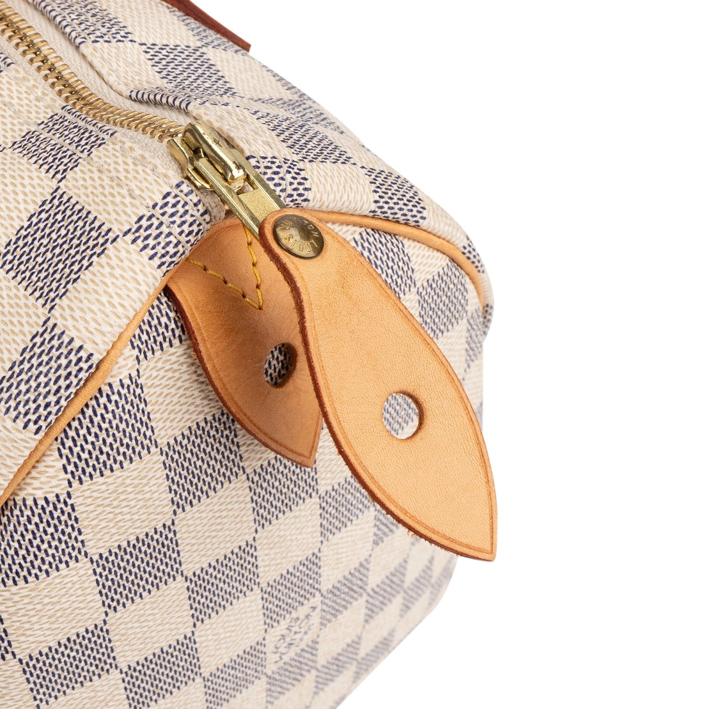 Louis Vuitton Monogram Damier Azur Speedy 30 Handbag