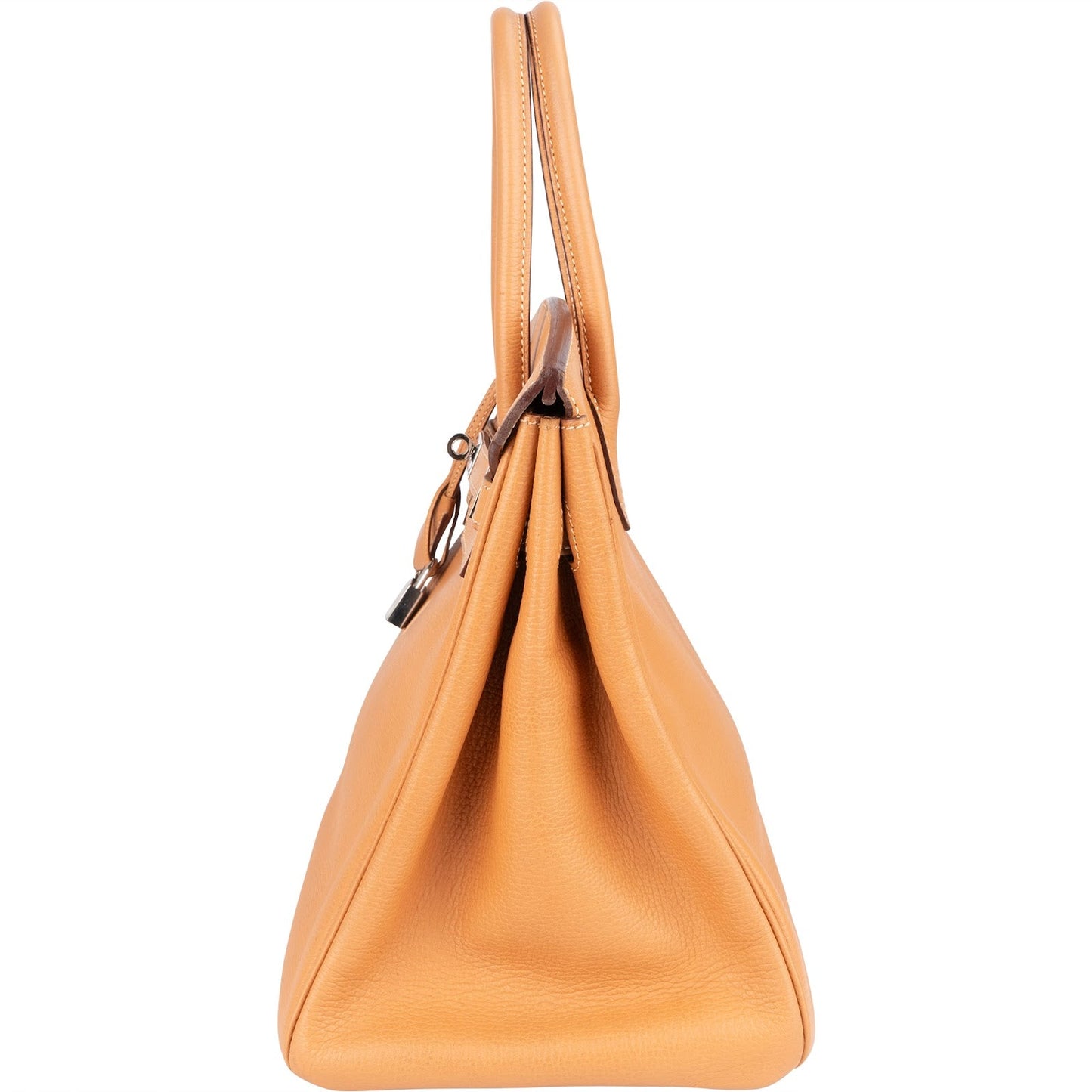 Hermès Fjord Leather Birkin 35 Handbag Beige Brown Palladium Hardware