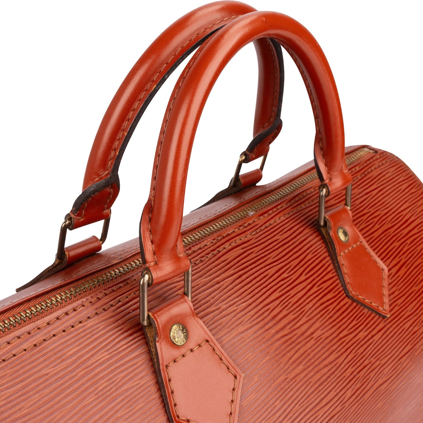 Louis Vuitton Cognac Epi Leather Speedy 30 Handbag
