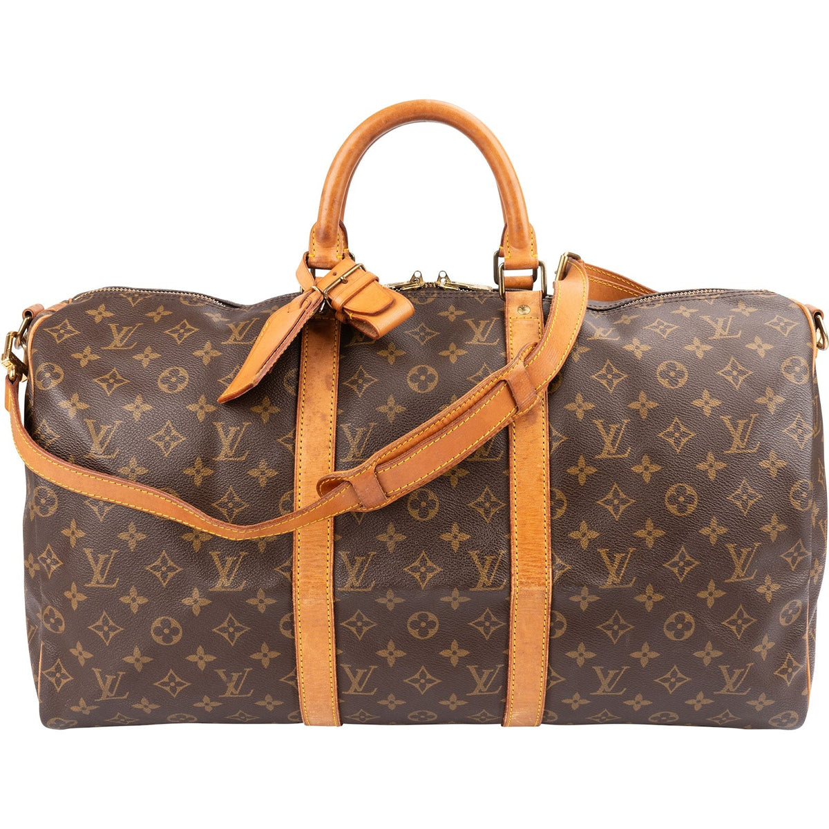 Louis Vuitton Monogram Canvas Keepall 50 Bandoulière Travel Bag