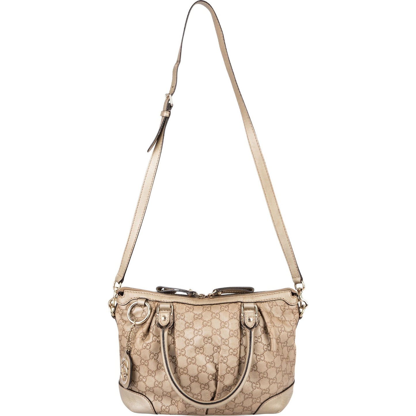 Gucci Gold Guccissima Leather Sukey Handbag