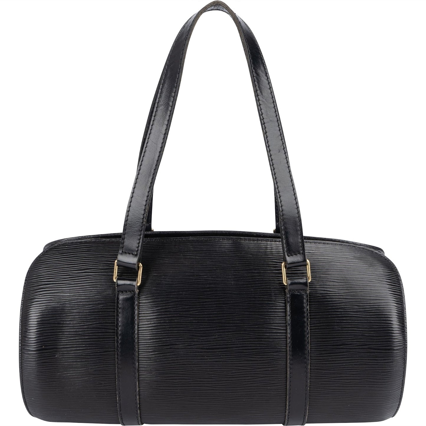 Louis Vuitton Noir Epi Leather Soufflot Handbag