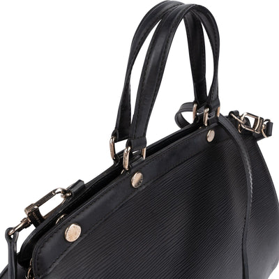 Louis Vuitton Noir Epi Leather Brea MM Handbag
