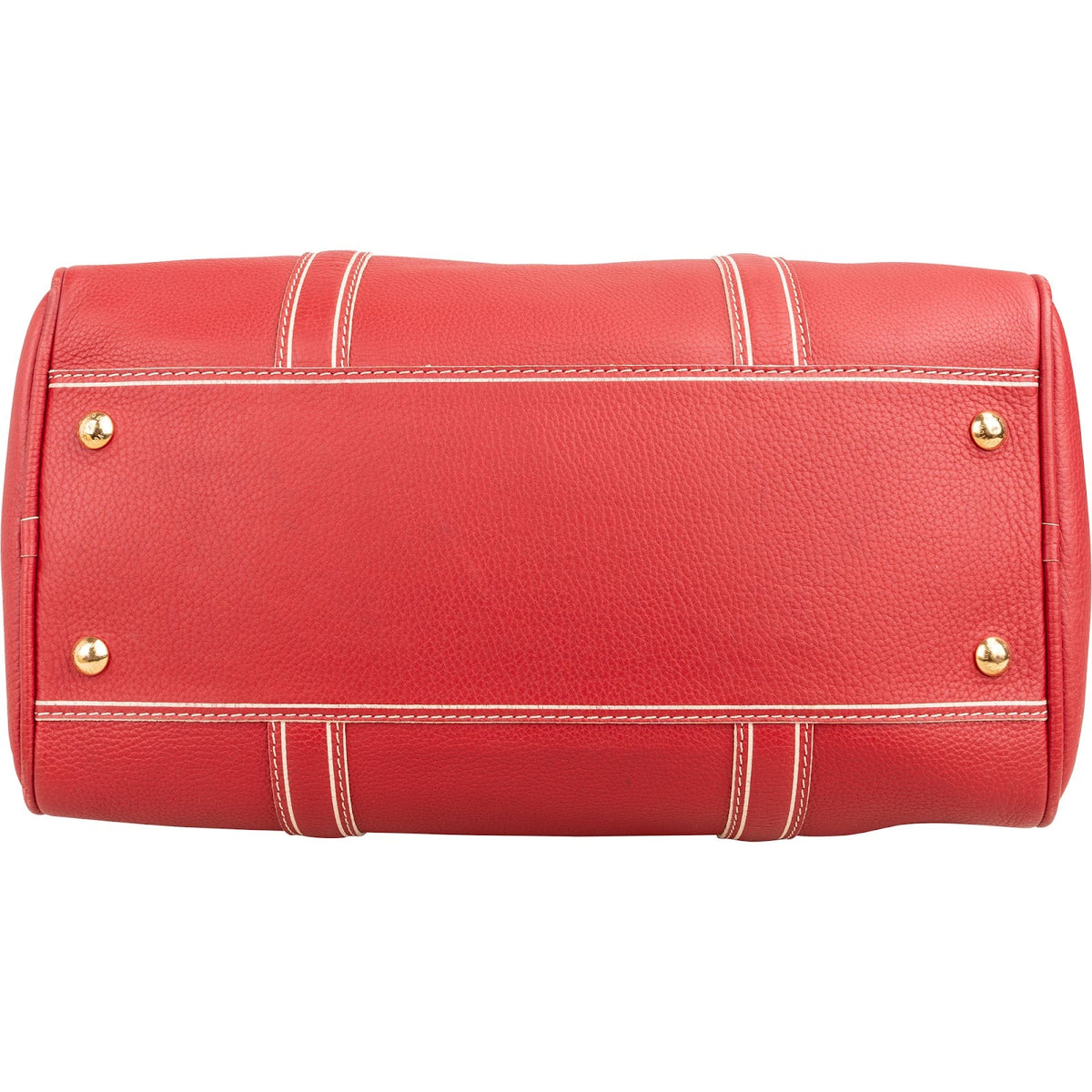 Louis Vuitton Red Tobago Leather Carryall M95140 Weekender Travel Bag