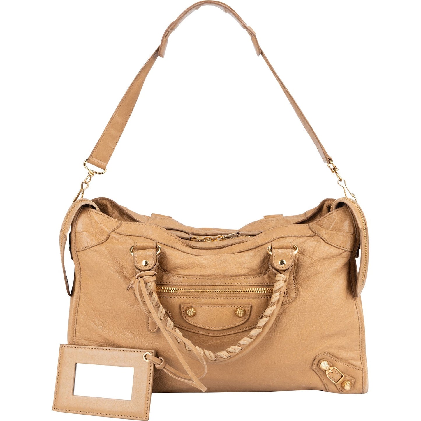 Balenciaga Beige Leather City Handbag