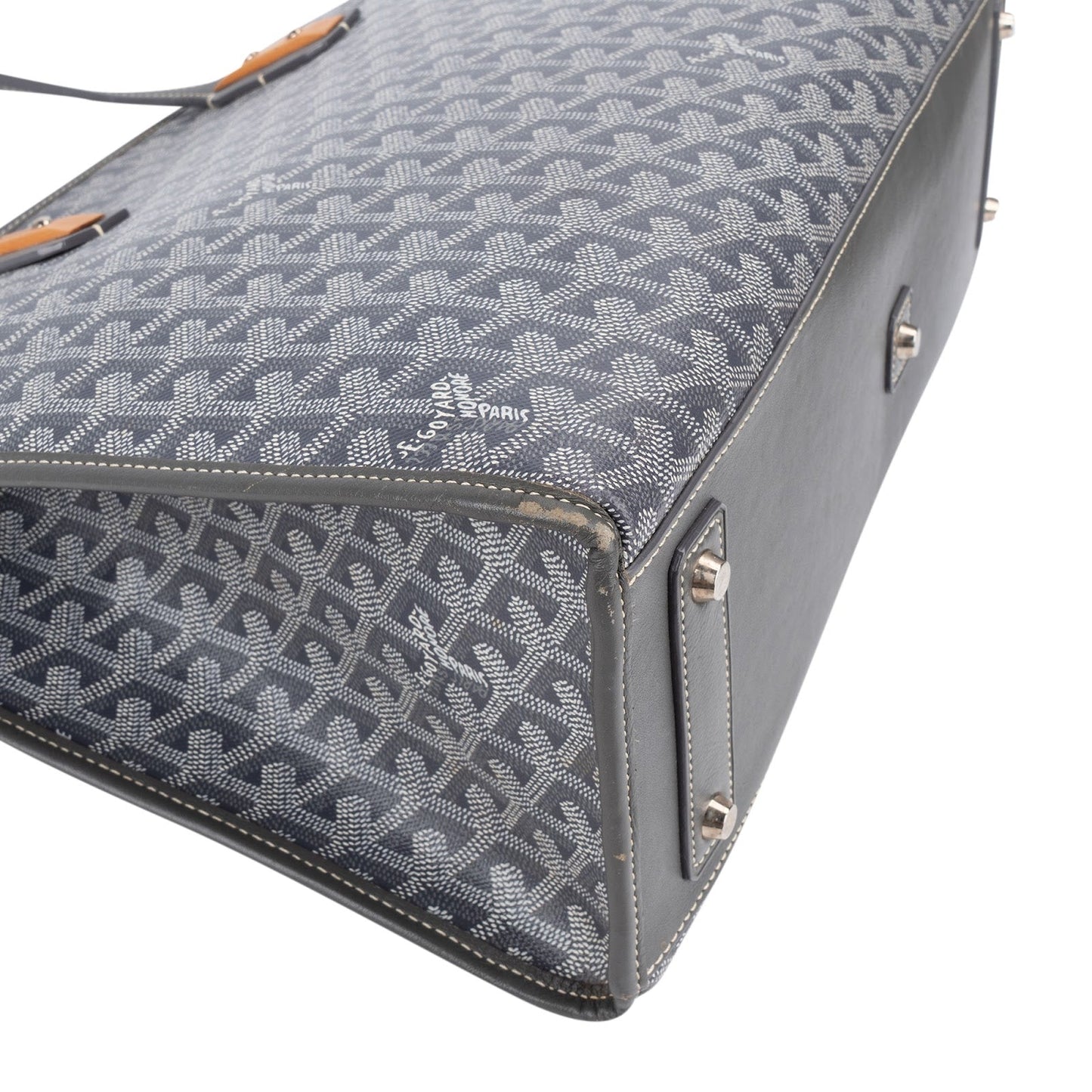 Goyard Monogram Goyardine Marquises Tote Shoulder Bag