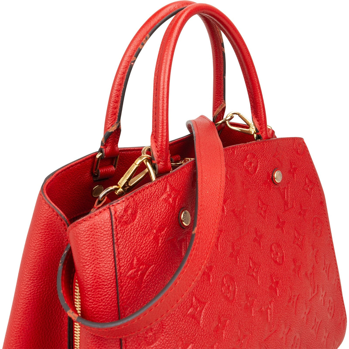 Louis Vuitton Leather Monogram Empreinte Montaigne MM Handbag