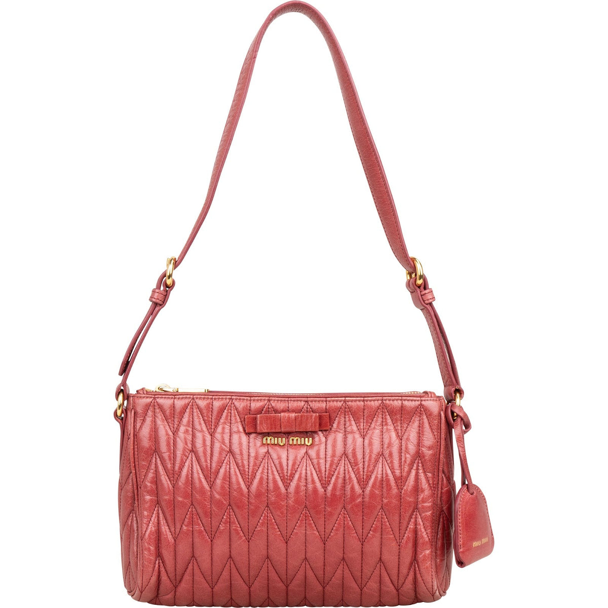 Miu Miu Quilted Nappa Leather Shoulder Bag