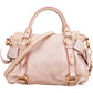 Miu Miu Vitello Lux Leather Small Bow Handbag