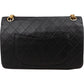 Chanel Quilted Lambskin 24K Gold Double Flap Shoulder Bag