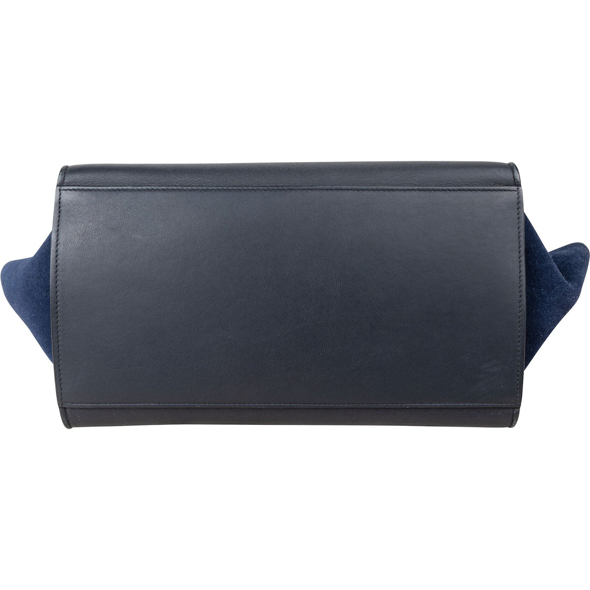 Céline Bicolor Suede Leather Trapeze Handbag