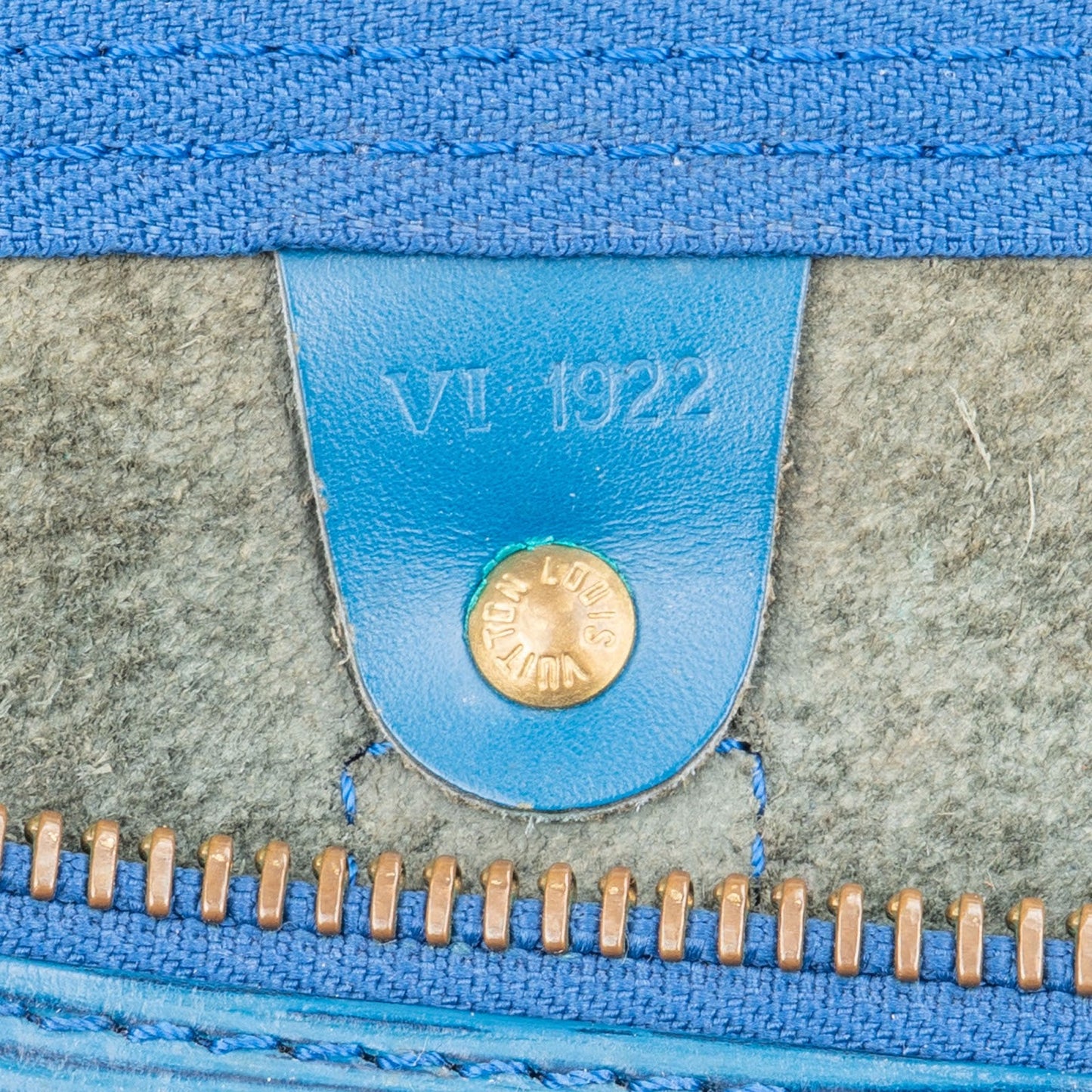 Louis Vuitton Blue Epi Leather Keepall 45 Travel Bag