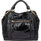 Miu Miu Quilted Vitello Shine Large Bowler Handbag