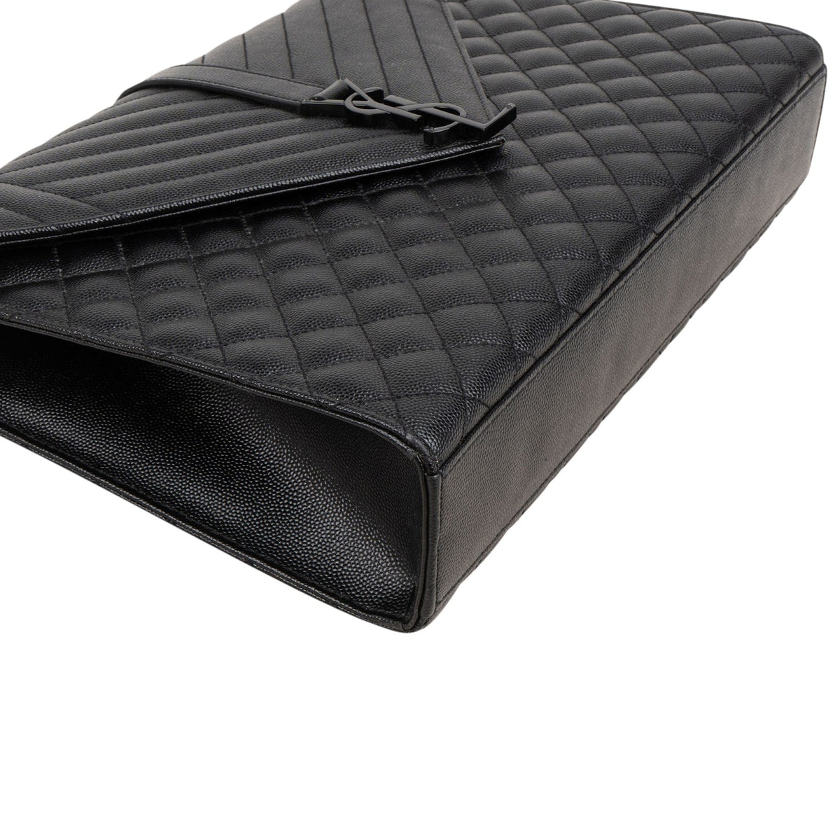 Yves Saint Laurent Grain De Poudre Matelassé Large Envelope Crossbody Bag