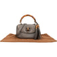 Gucci New Bamboo Top Handle Beijing 2010 aus grauem genarbtem Leder – Ansicht 2