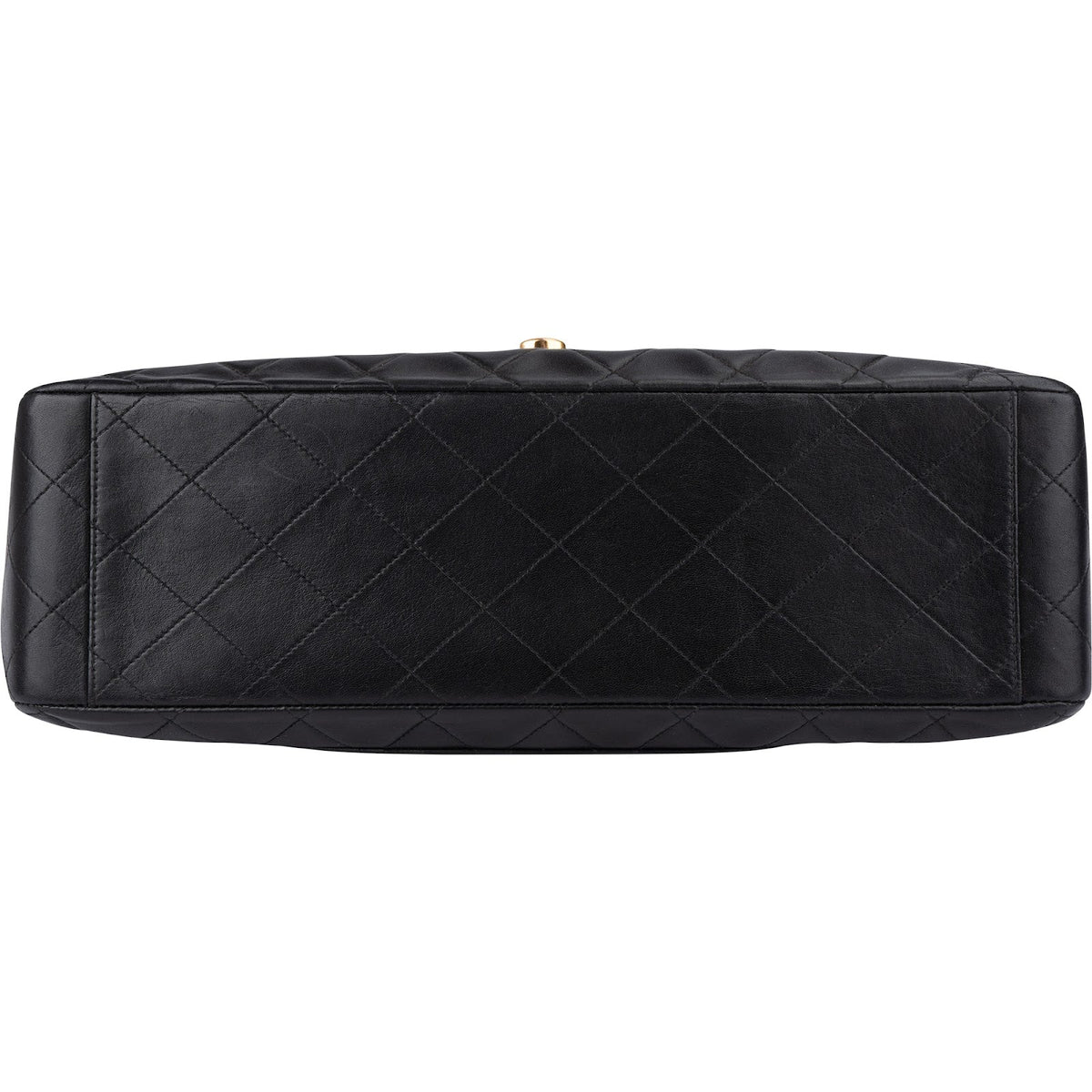 Chanel Quilted Lambskin 24K Gold Maxi Single Flap Crossbody Bag