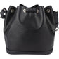 Louis Vuitton Noir Epi Leather NM Sac Noé Petit Shoulder Bag