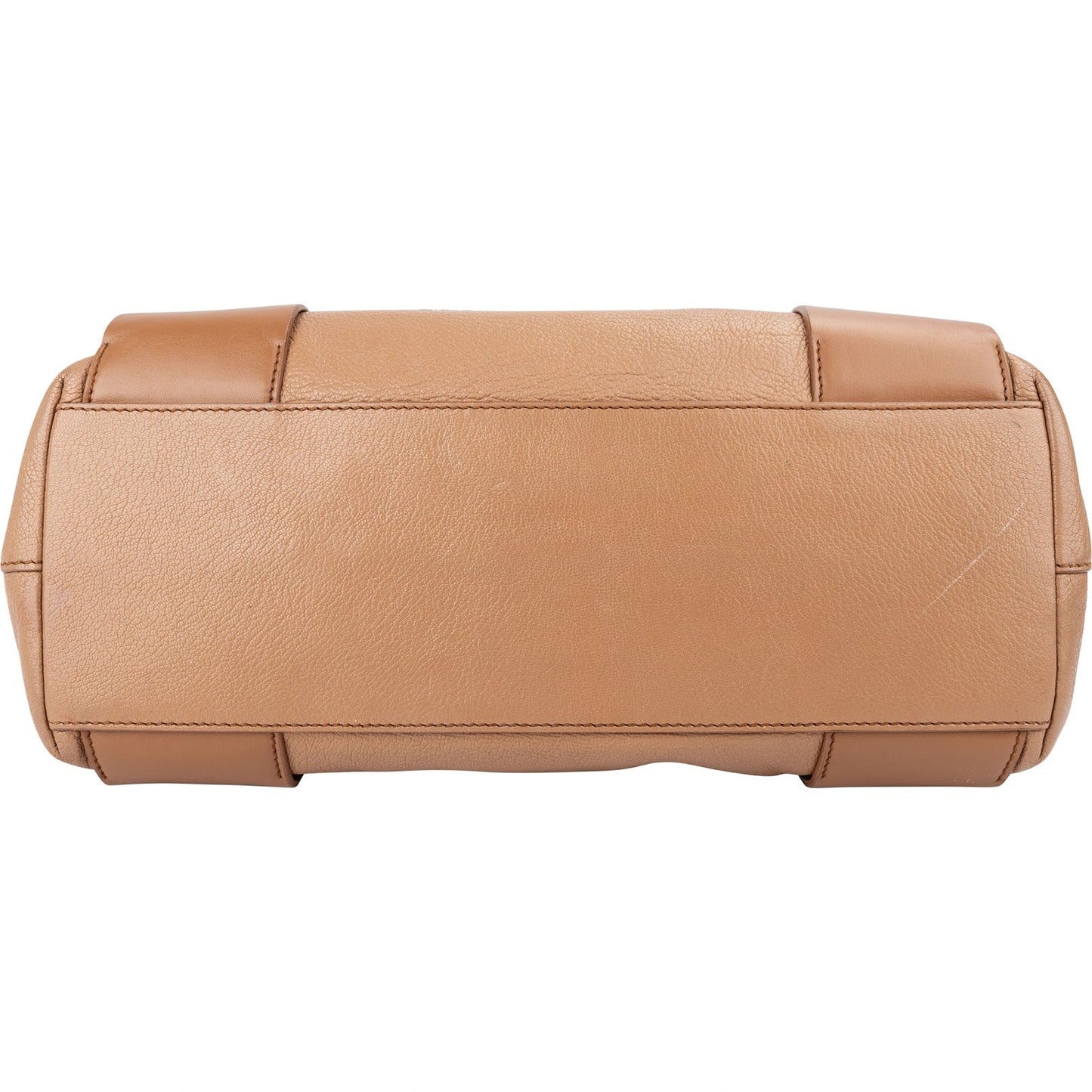 Miu Miu Vitello Madras Brown Leather Tote Shoulder Bag