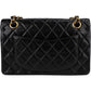 Chanel Quilted Lambskin 24K Gold Small Double Flap Shoulder Bag