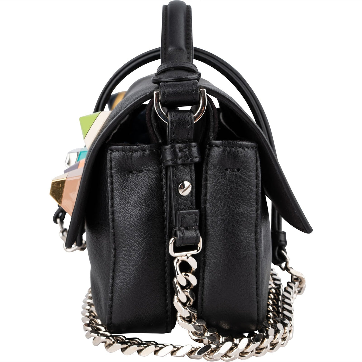 Fendi Baguette Double Flap Plexi Studs Umhängetasche, Bild 7 von 11