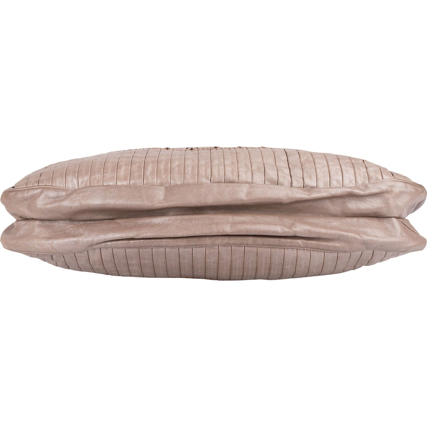 Salvatore Ferragamo Pleated Leather Gancini Flap Bag Handbag