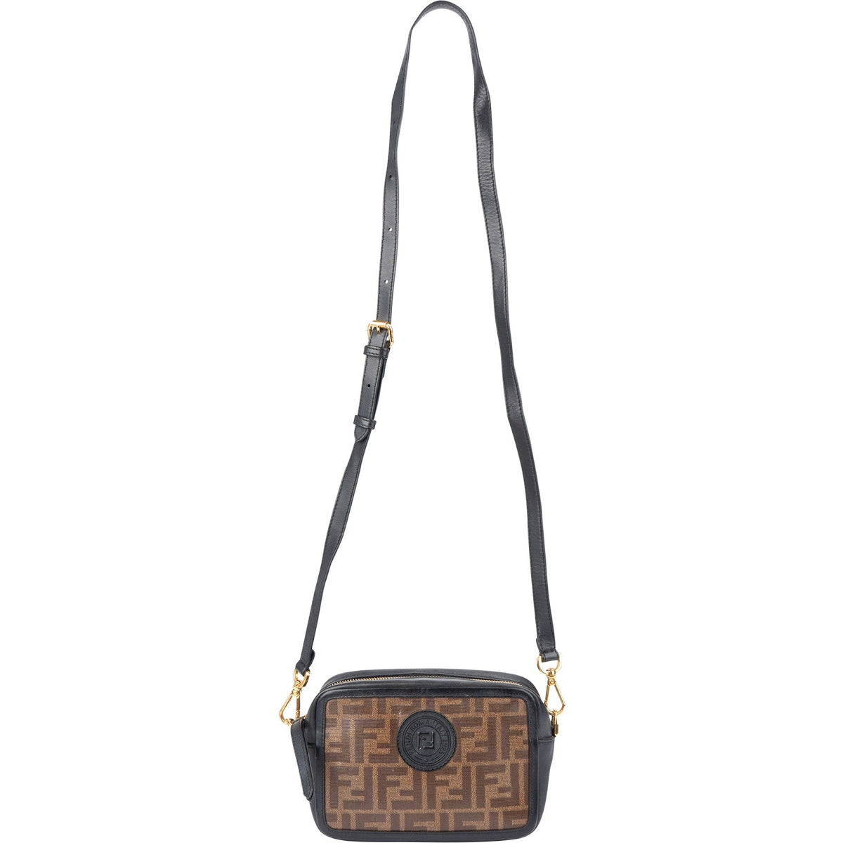 Fendi Monogram FF Zucca Canvas Camera Crossbody Bag
