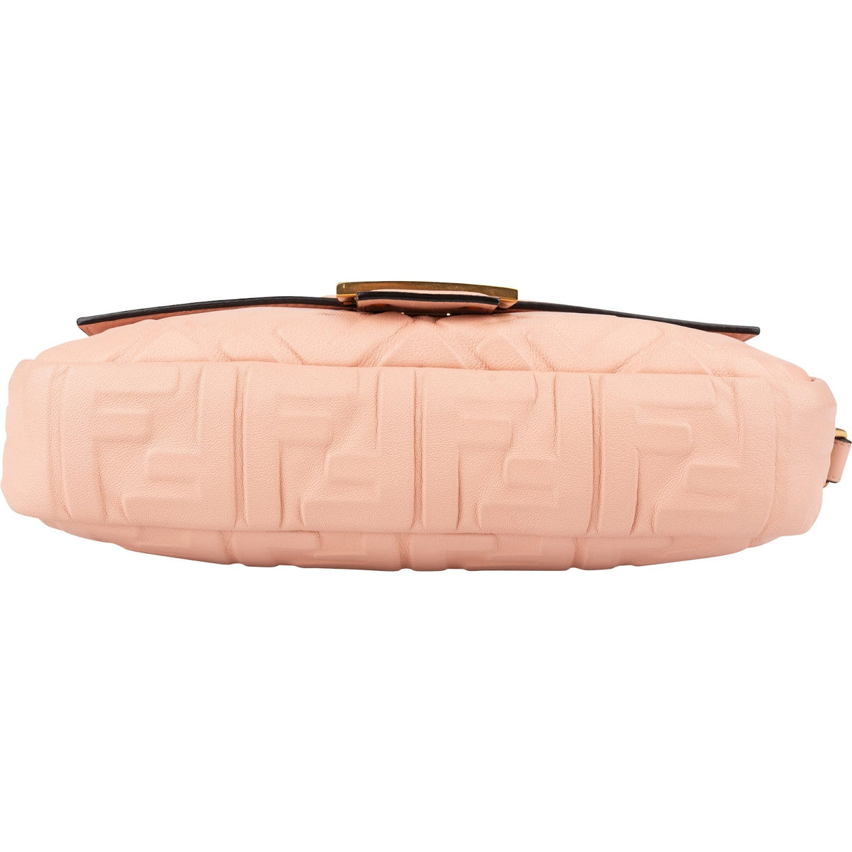 Fendi Embossed Monogram FF Leather Baguette Shoulder Crossbody Bag