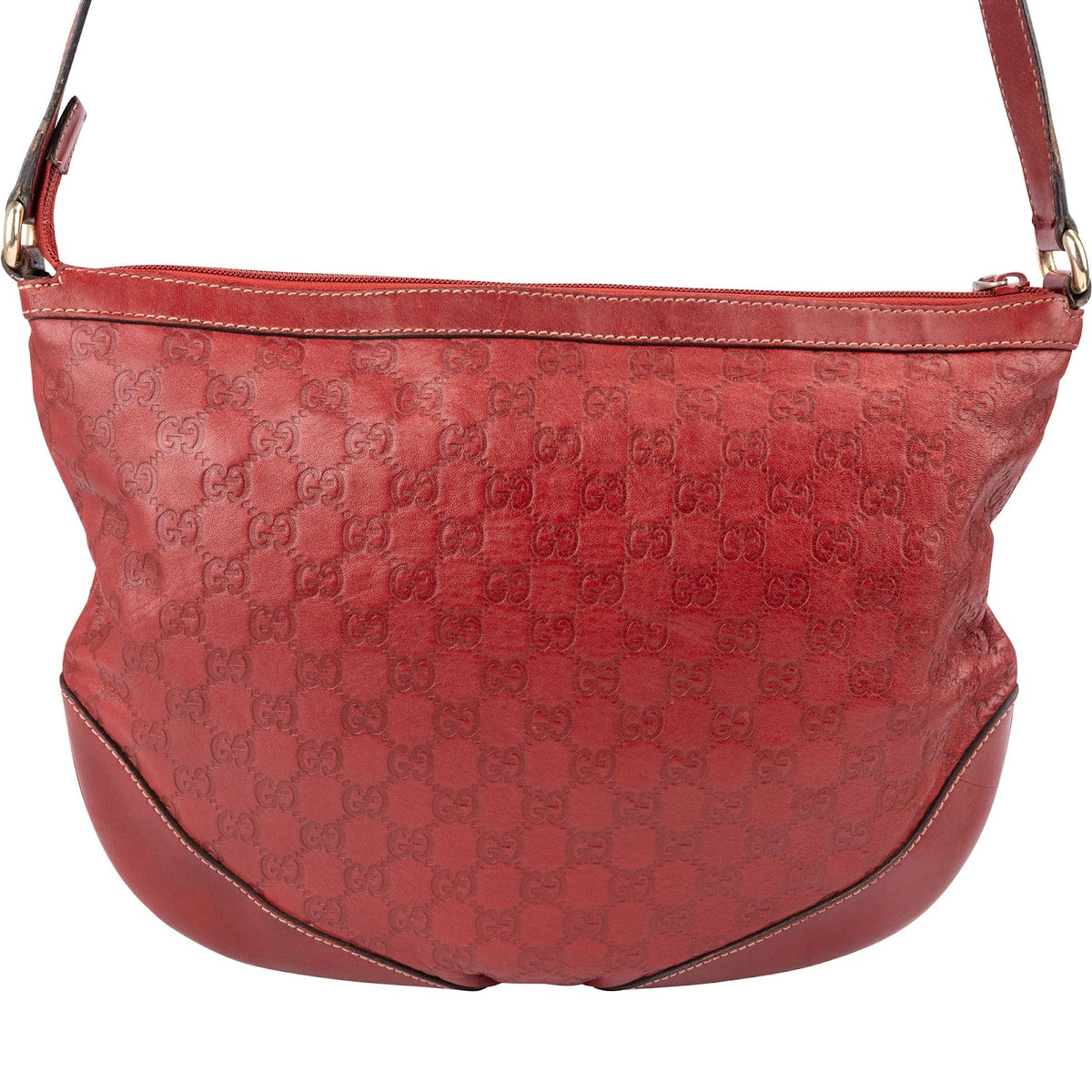 Gucci Guccissima Leather Messenger Crossbody Bag