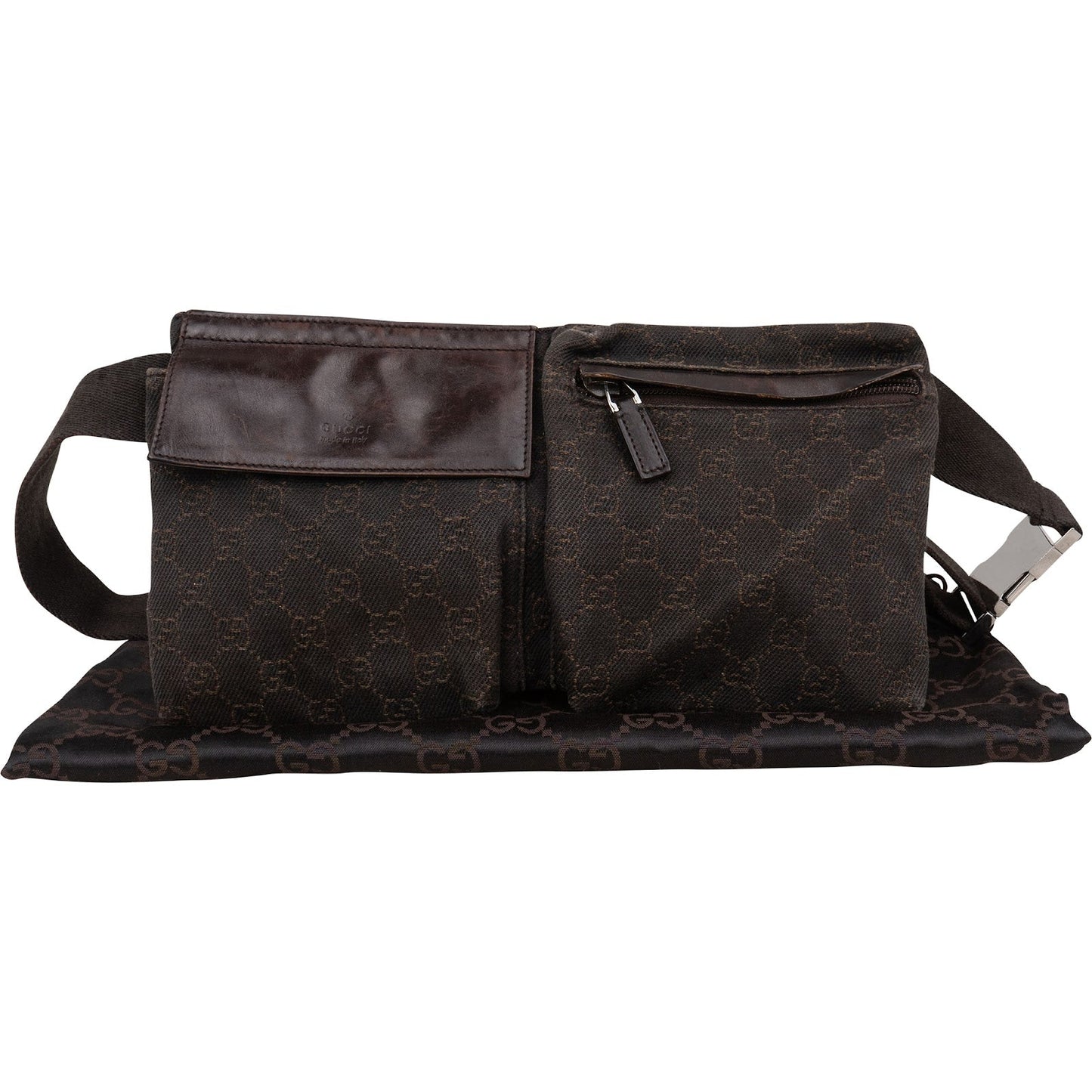 Gucci Monogram GG Belt Crossbody Bag