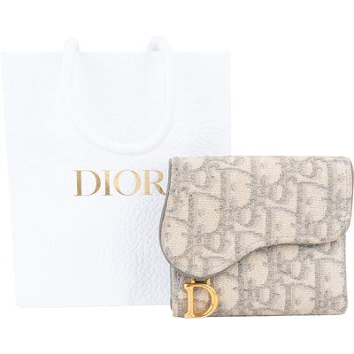 Christian Dior Trotter Monogram Saddle Compact Wallet