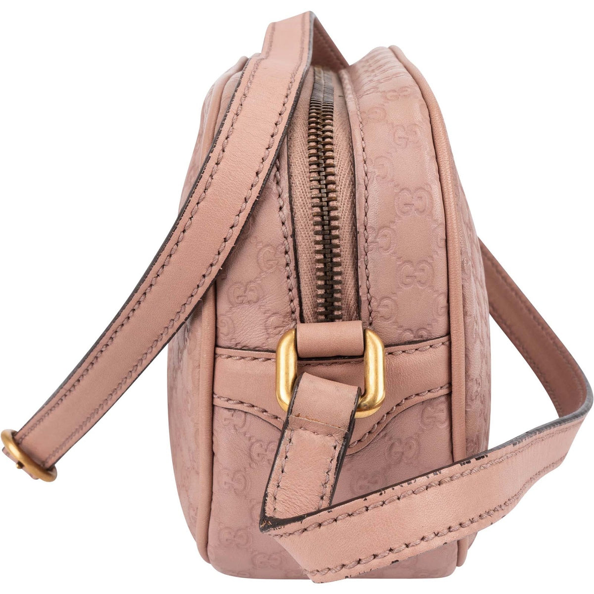 Gucci Microguccissima Leather Bamboo Tassel Disco Camera Crossbody Bag