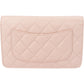 Chanel Quilted Caviar Leather Palladium Wallet On Chain Crossbody Bag
