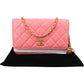 Chanel Quilted Lambskin Pearl Crush Adjustable Wallet On Chain Crossbody Bag