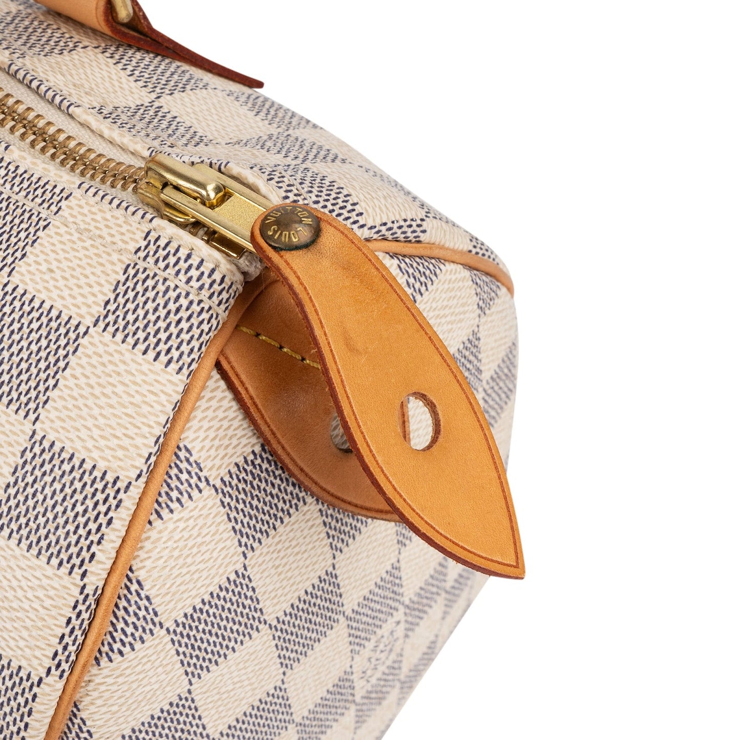 Louis Vuitton Monogram Damier Azur Canvas Speedy 25 Handbag