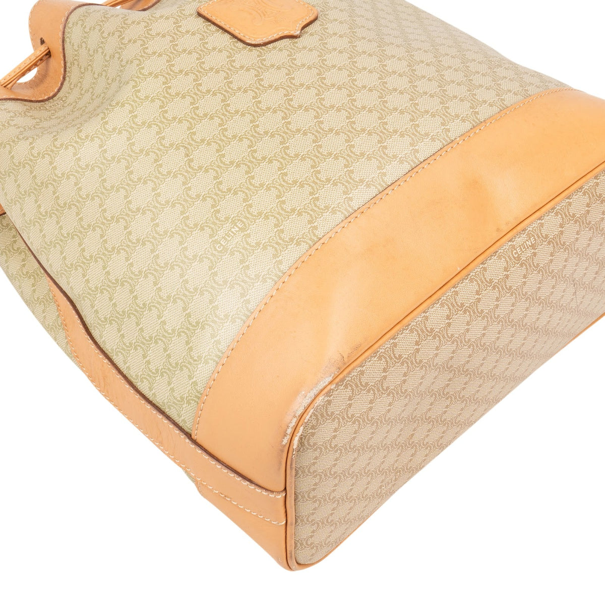 Celine Macadam Monogram Bucket Shoulder Bag