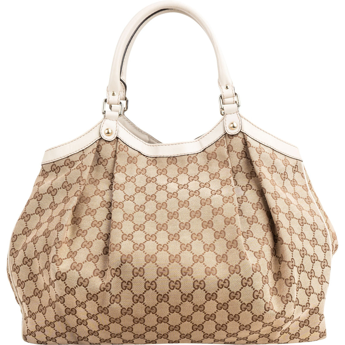 Gucci Monogram GG Canvas Large Sukey Hobo Tote Handbag