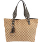 Gucci Monogram GG Horsebit Tote Shoulder Bag