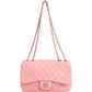 Chanel Quilted Soft Lambskin Palladium Jumbo Single Flap Crossbody Bag