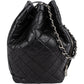 Chanel Quilted Calfskin CC Chain Drawstring Bucket Shoulder Bag