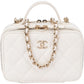Chanel Quilted Lambskin Vanity Chain Crossbody Handbag