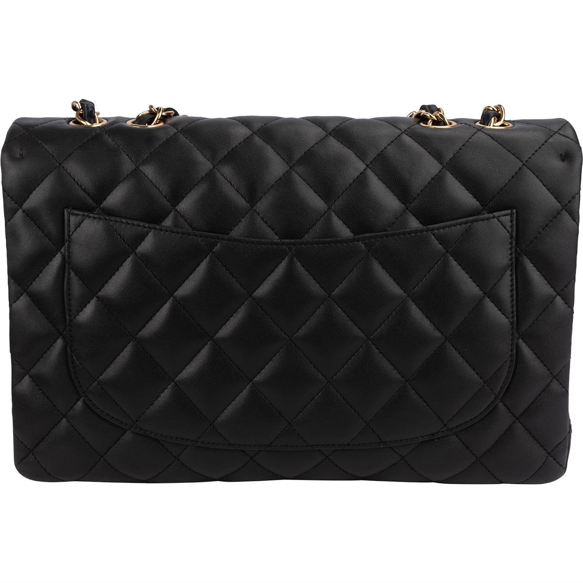 Chanel Quilted Lambskin Jumbo Single Flap Shoulder Crossbody Bag