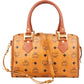MCM Monogram Visetos Boston Handbag
