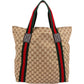 Gucci Web Large Tote aus GG Canvas – Ansicht 4