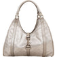 Gucci Monogram GG Imprimé Silver Jackie Shoulder Bag