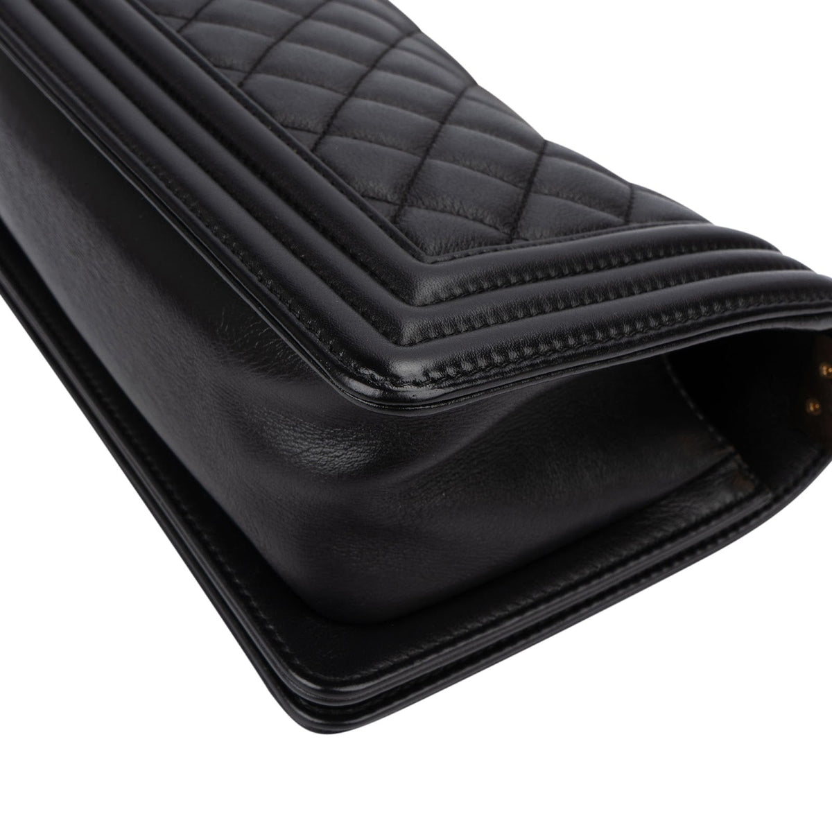 Chanel Quilted Calfskin Small Boy Single Flap Crossbody Bag
