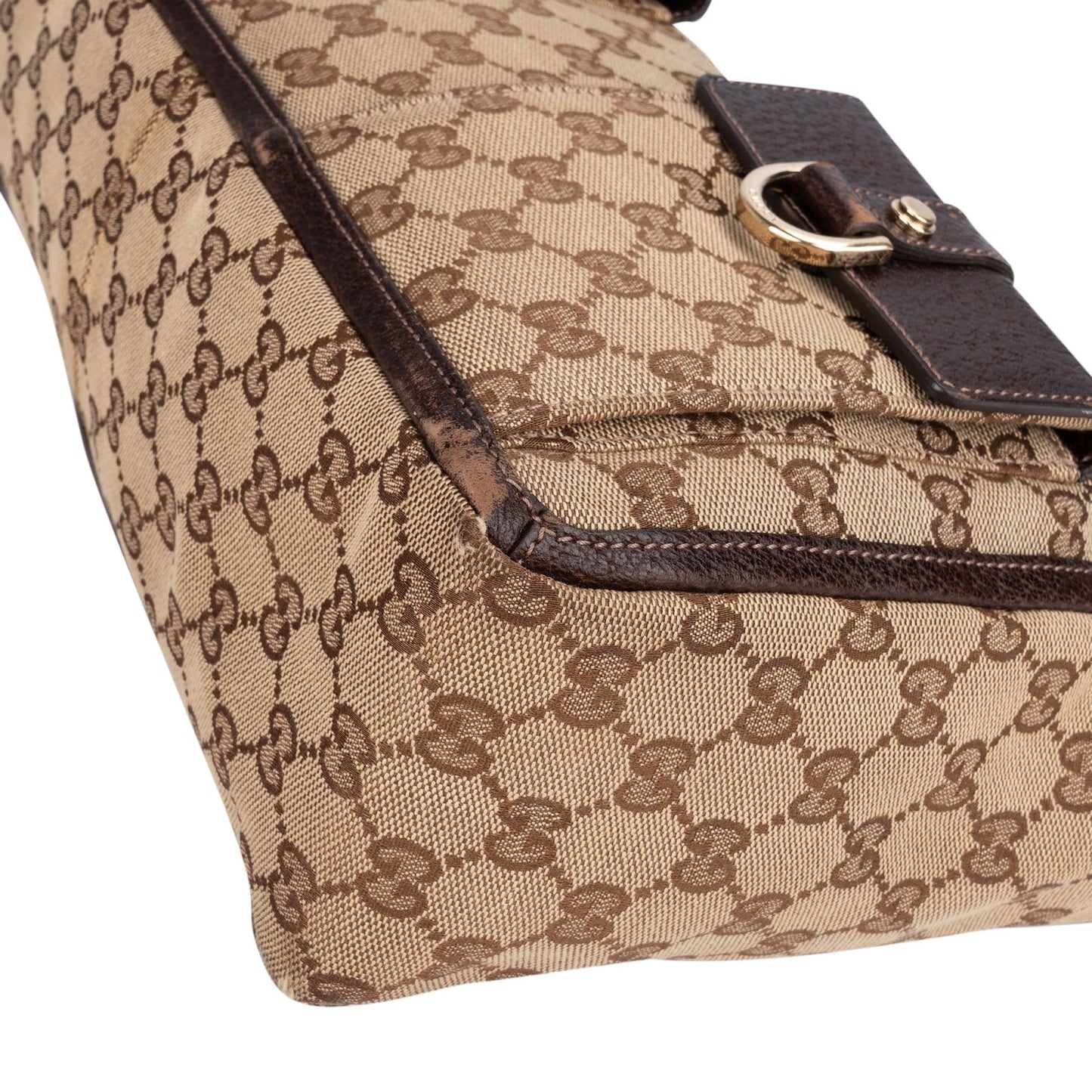 Gucci Monogram GG Canvas  Abbey D-Ring Shoulder Bag