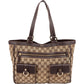 Gucci Monogram GG Abbey D-Ring Double Pocket Tote Shoulder Bag