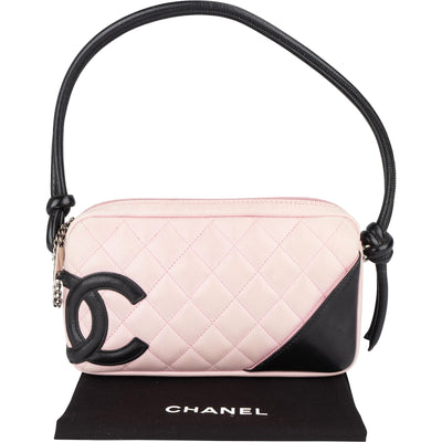 Chanel Quilted Lambskin Cambon CC Mini Shoulder Bag